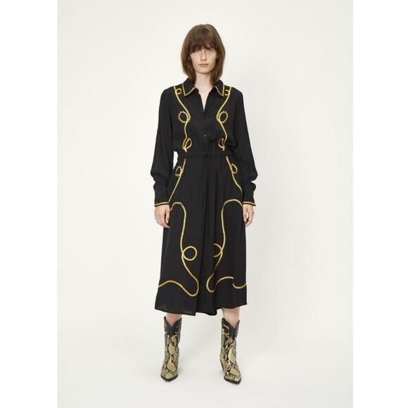 JUST FEMALE Wylie black dress - Picture 3 of 10